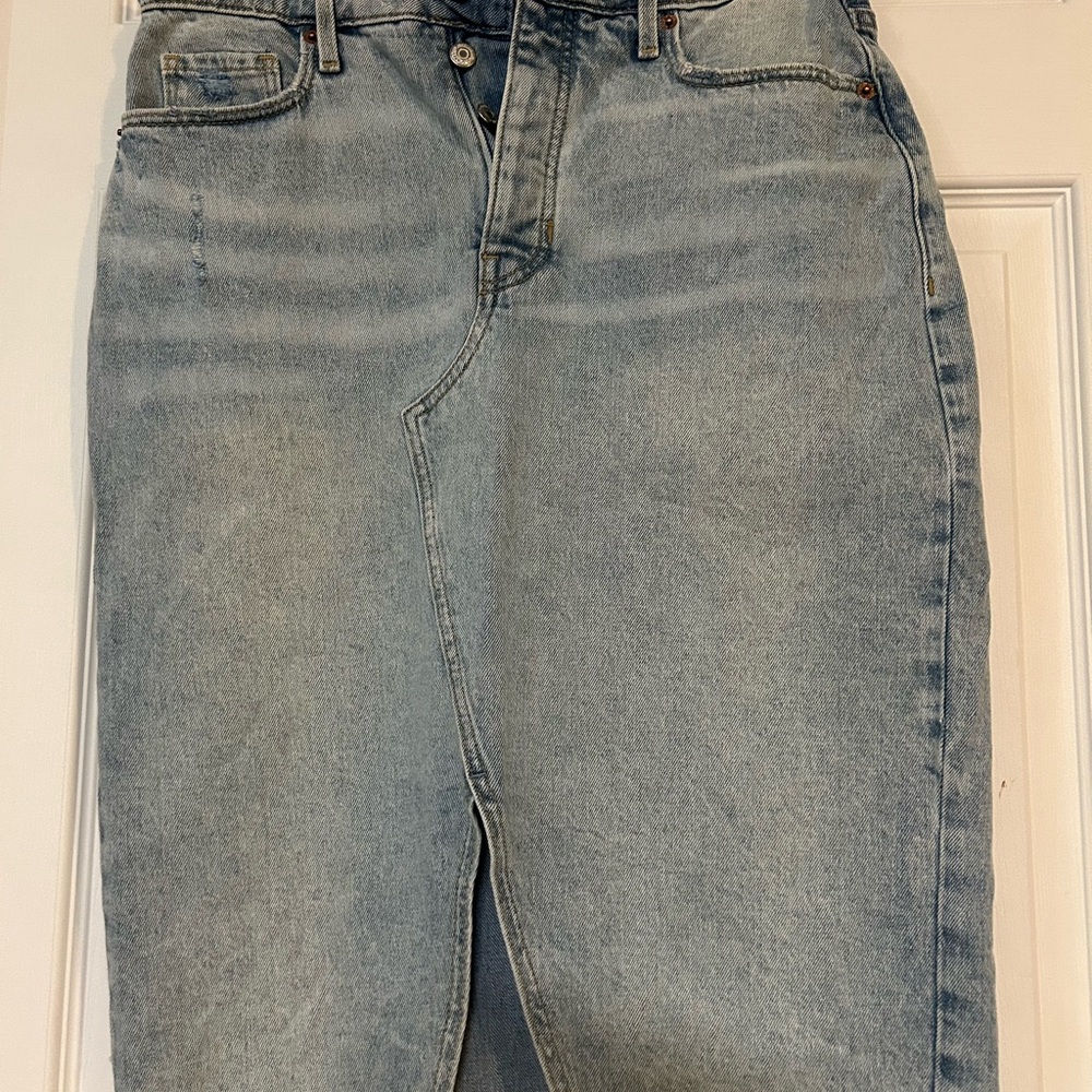 Old Navy Light Blue Denim Skirt